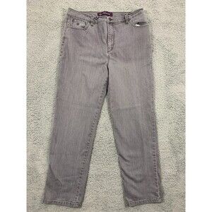 Gloria Vanderbilt Amanda 14P Petite Indigo Lavendar Purple Denim Jeans Pockets